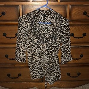 Women’s cheetah print blouse